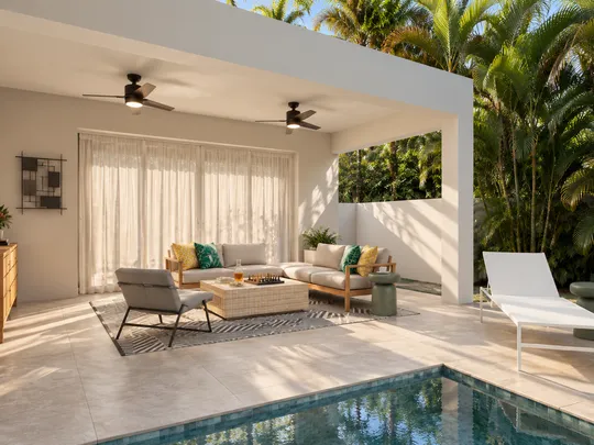 Outdoor Space · Warm Transitional designed by Luis