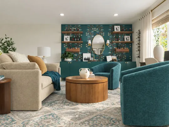 Office · Warm Transitional designed by Montserrat