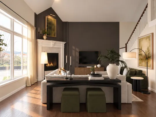 Living Room · Transitional designed by Malena