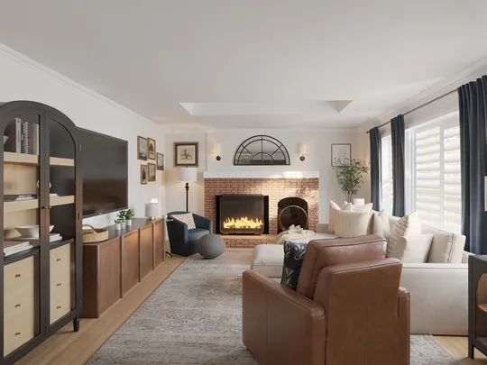 Living Room · Traditional Charm designed by Ariel