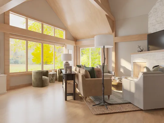 Living Room · Transitional designed by Meloney
