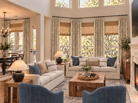 Living Room · Warm Transitional designed by Alejandra