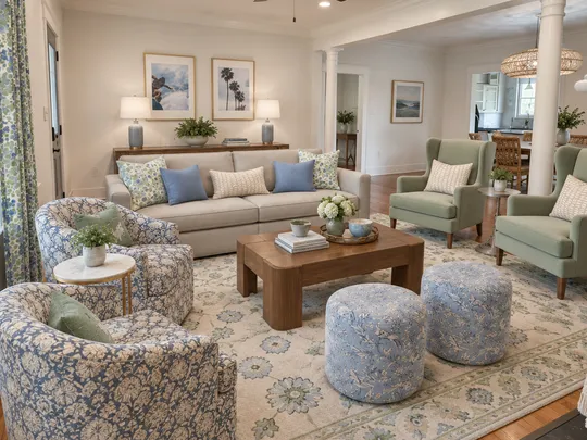 Living Room · Coastal designed by Ivan