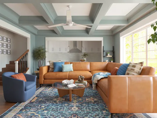 Living Room · Midcentury Modern designed by Candida