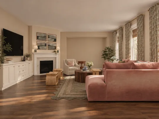 Living Room · Transitional designed by Sofia