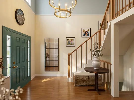 Entryway · Farmhouse designed by Elisa