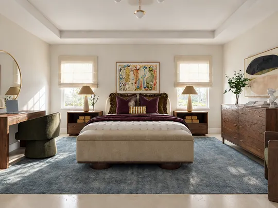 Bedroom · Warm Transitional designed by Julia
