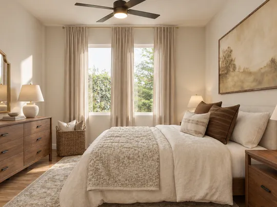 Bedroom · Warm Transitional designed by Malena