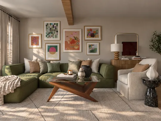 Living Room · Organic Modern designed by Candida