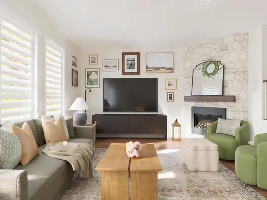 Living Room · Traditional Charm designed by Ariel