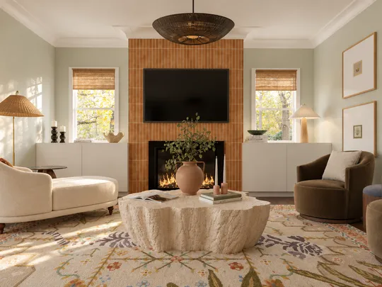 Living Room · Contemporary designed by Camila