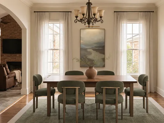Dining Room · Warm Transitional designed by Veronica