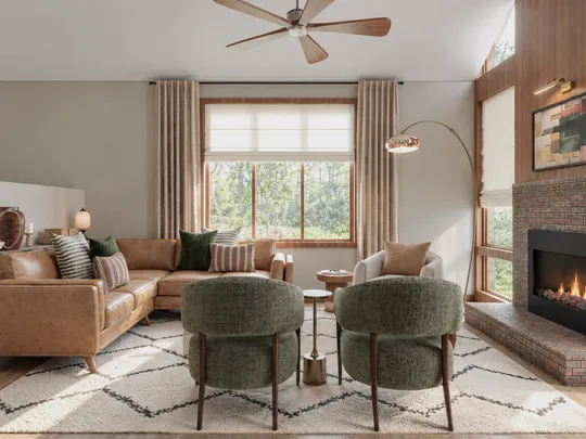 Living Room · Contemporary designed by Gabriela