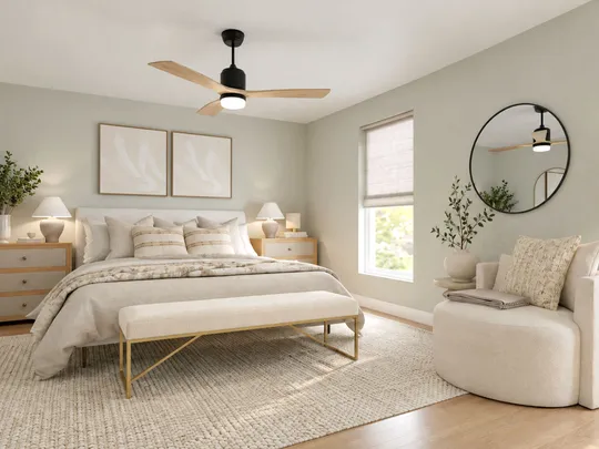 Bedroom · Organic Modern designed by Montserrat