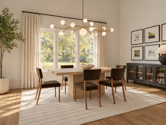 Dining Room · Transitional designed by Ana