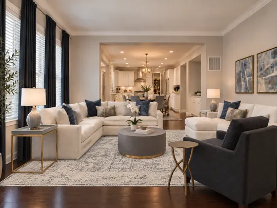 Living Room · Warm Transitional designed by Alejandra