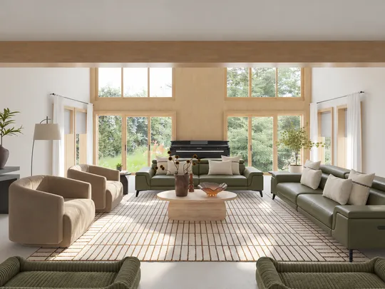 Living Room · Organic Modern designed by Ceci