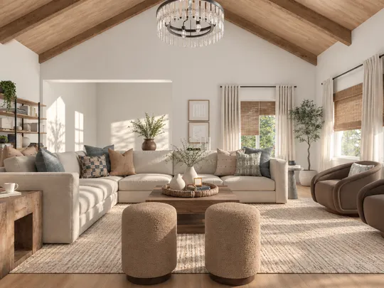 Living Room · Midcentury Scandi designed by Emilee