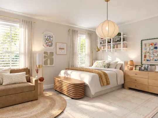 Bedroom · Organic Modern designed by Montserrat
