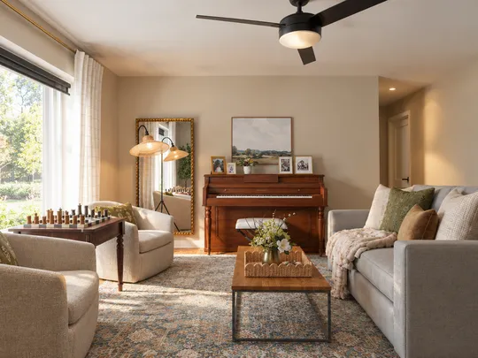 Living Room · Midcentury Scandi designed by Jess