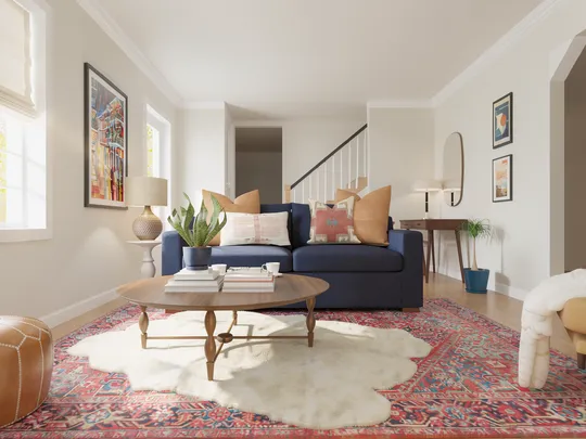 Living Room · Eclectic designed by Meloney