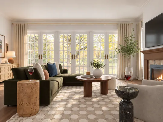 Living Room · Inspired Modern designed by Andrea