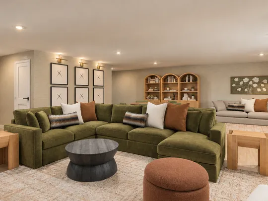 Living Room · Transitional designed by Katherin