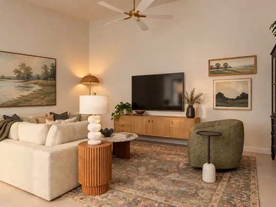 Living Room · Traditional designed by Emerie