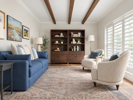 Living Room · Traditional designed by Ariel