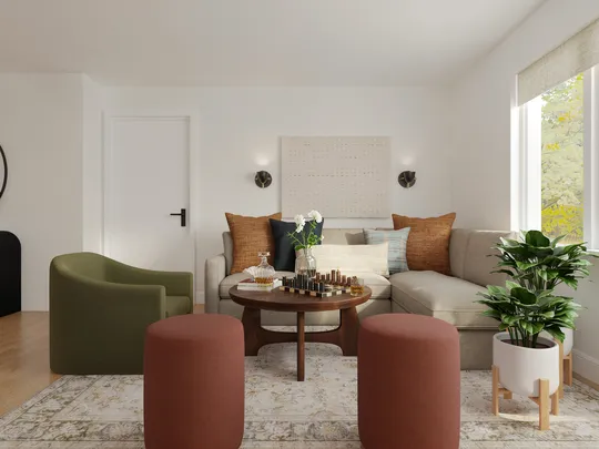 Living Room · Contemporary designed by Lilia