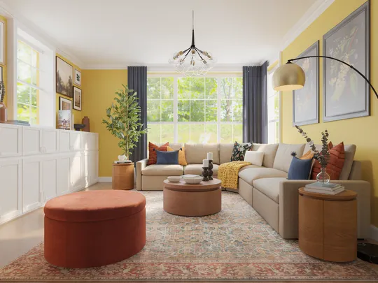 Living Room · Midcentury Scandi designed by Mercedes