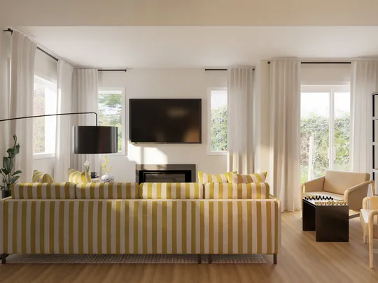 Living Room · Eclectic designed by Maria