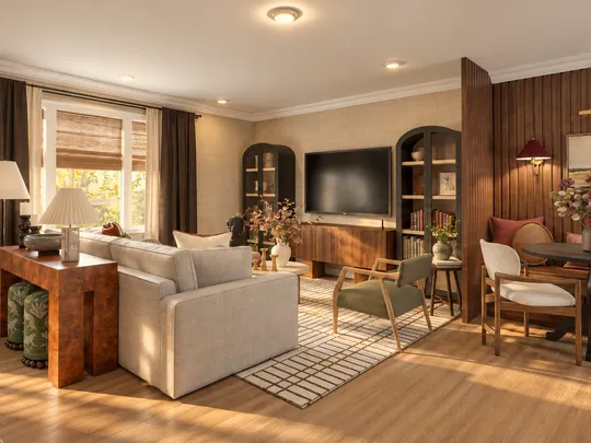 Living Room · Eclectic designed by Carla