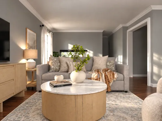 Living Room · Warm Transitional designed by Candida