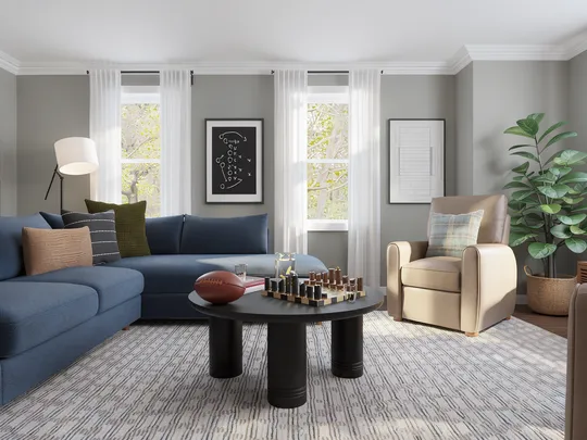 Living Room · Contemporary designed by Lilia