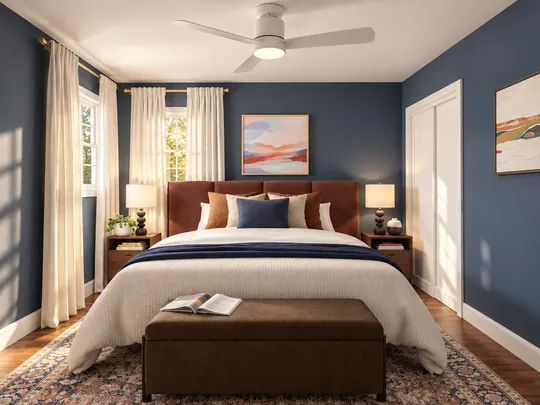 Bedroom · Midcentury Scandi designed by Candida