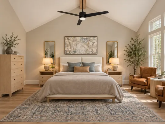Living Room · Warm Transitional designed by Alejandra