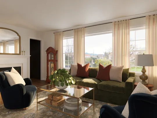 Living Room · Traditional Charm designed by Ariel