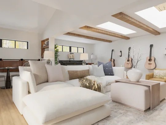 Living Room · Farmhouse designed by Andrea