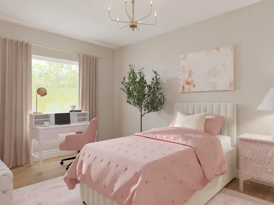 Bedroom · Transitional designed by Meloney
