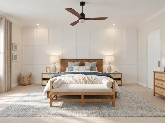Bedroom · Transitional designed by Pamela