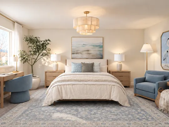 Bedroom · Classic Coastal designed by Malena