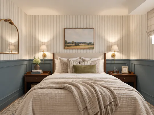 Bedroom · Warm Transitional designed by Yoseika