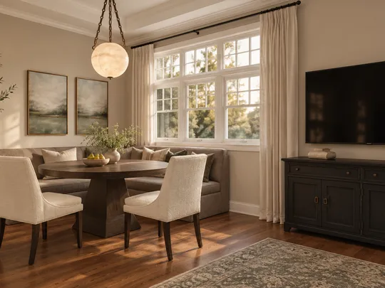 Living Room · Warm Transitional designed by Alejandra