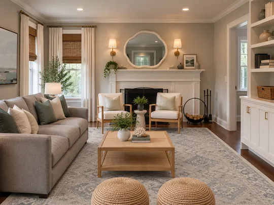 Living Room · Classic Coastal designed by Taylor
