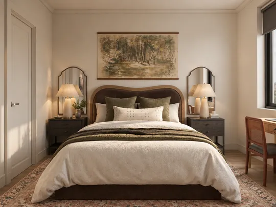 Bedroom · Transitional designed by Ana