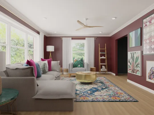 Living Room · Bohemian designed by Candice
