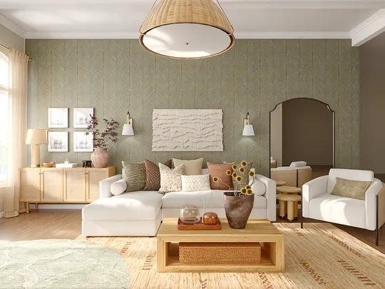 Living Room · Transitional designed by Dayana