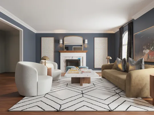 Living Room · Contemporary designed by Emerie