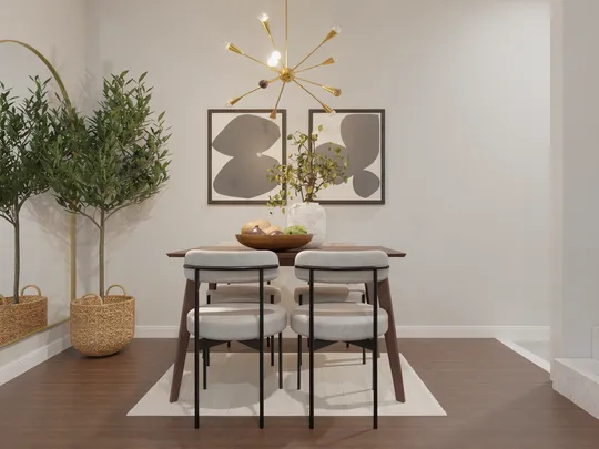 Dining Room · Midcentury Modern designed by Valeria